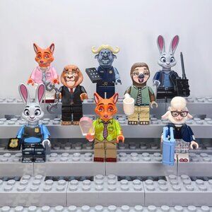 Zootopia Custom Minifigure Set  (8pcs)